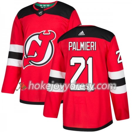 Pánské Hokejový Dres New Jersey Devils Kyle Palmieri 21 Červená 2017-2018 Adidas Authentic